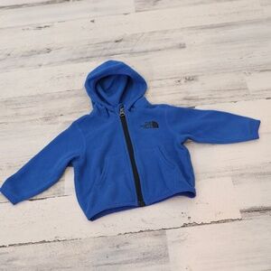 [EUC] THE NORTH FACE Baby Anchor Full Zip Hoodie - Blue Size 3-6 Months